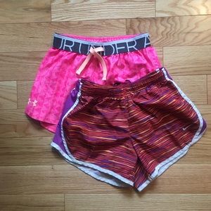 Nike and UA shorts